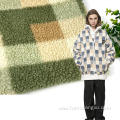 printed teddy fleece fabric for women winter clothes